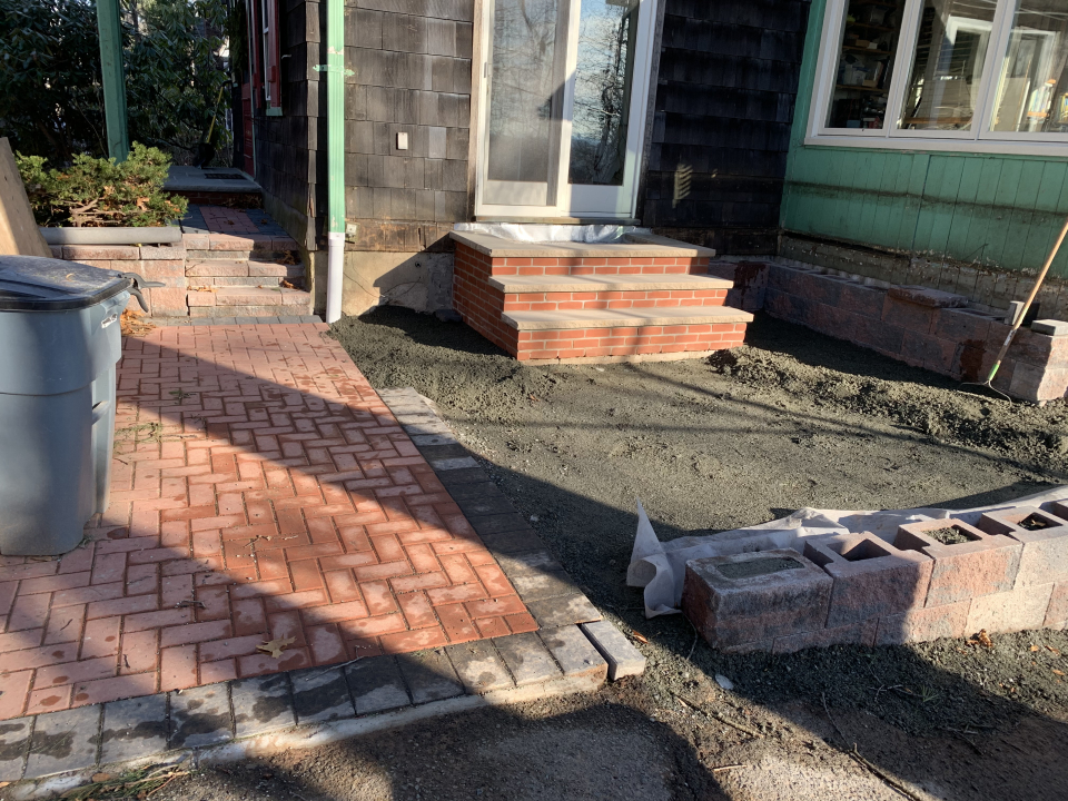 brick steps rebuild