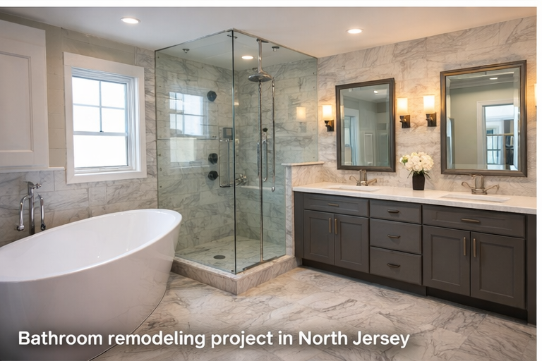 bathroom remodeling project in North Jersey