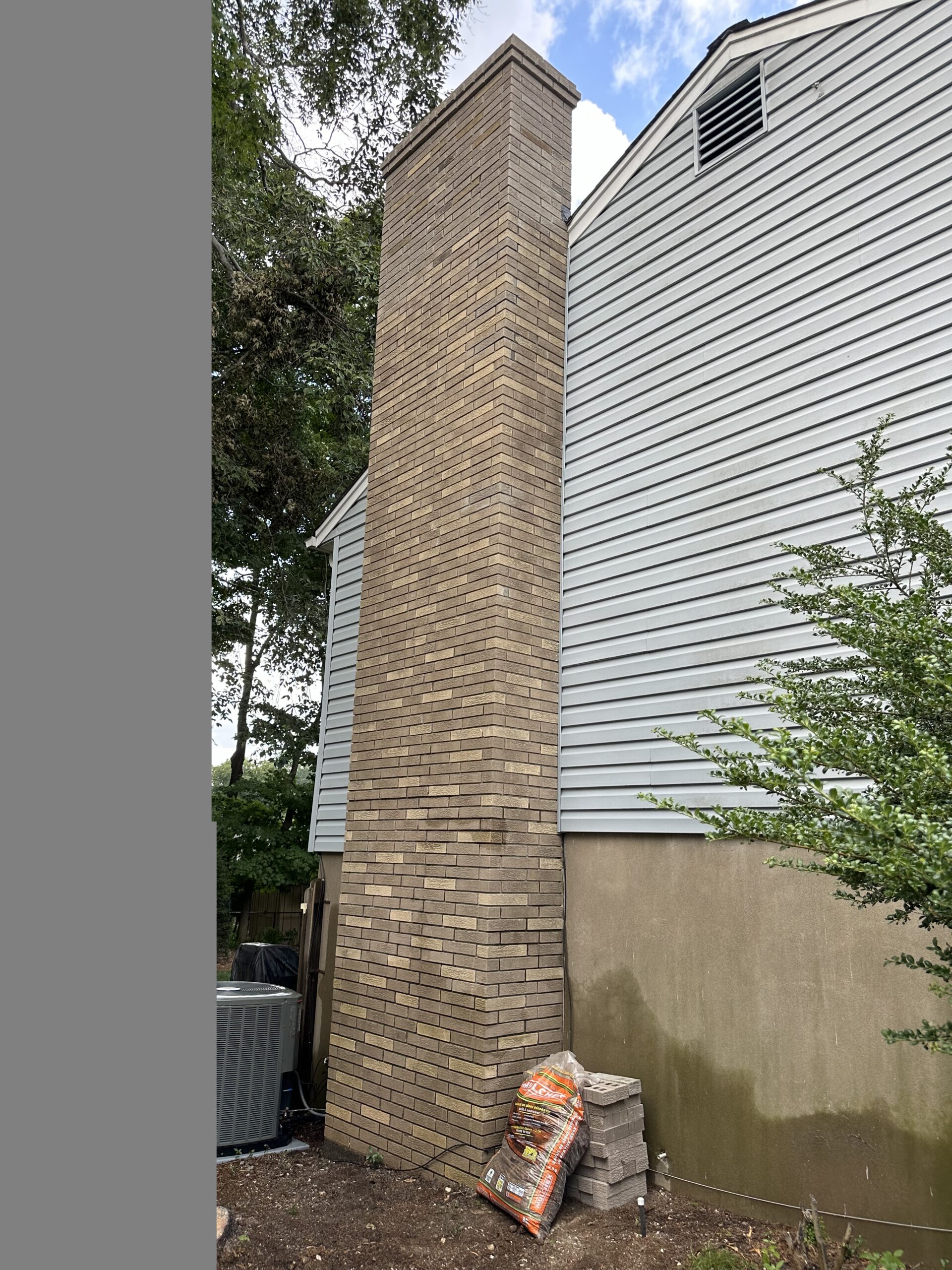 brick chimney rebuild in Oakland NJ