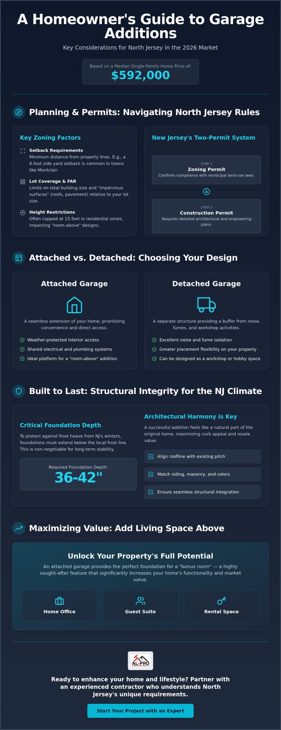 Garage Addition Contractor North Jersey: Planning Your 2026 Expansion