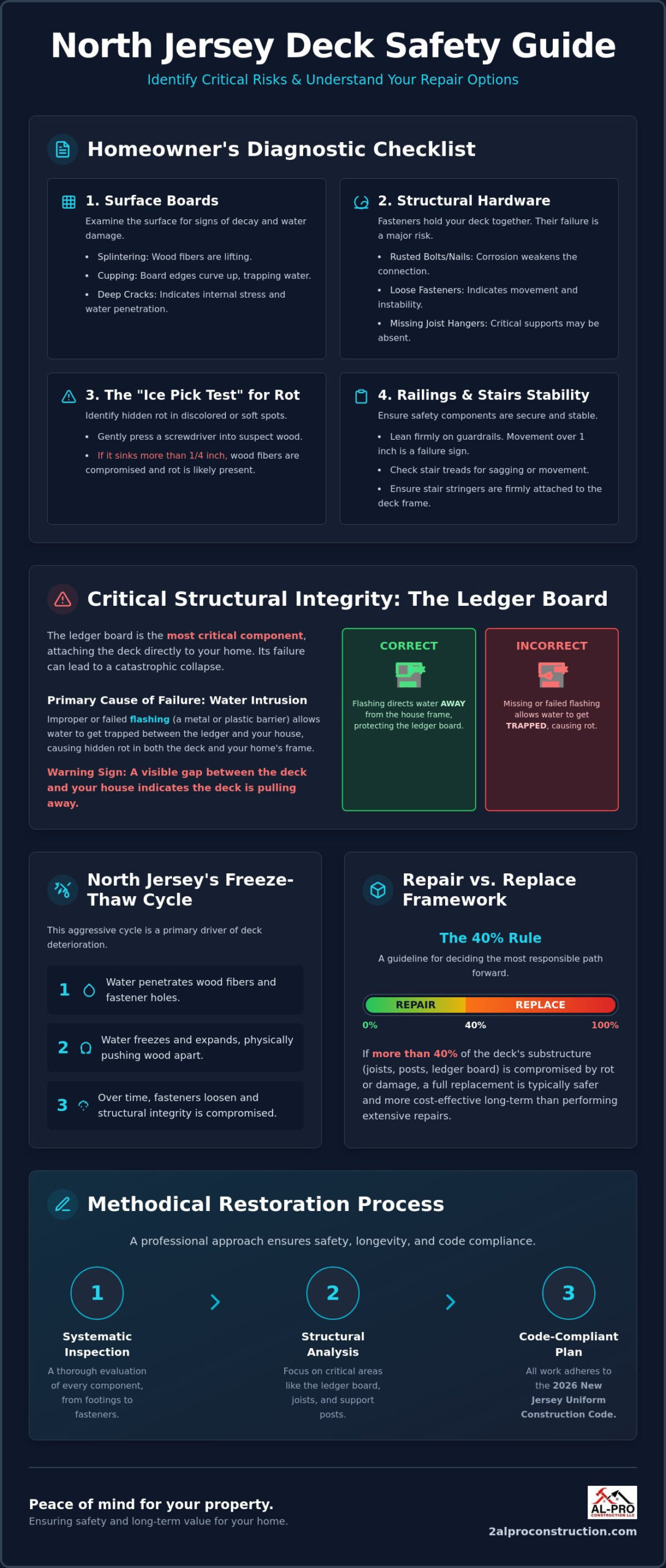 The Ultimate Checklist for Deck Repair in North Jersey: A 2026 Safety Guide